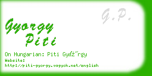 gyorgy piti business card